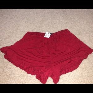 BRAND NEW Brandy Melville ruffle shorts